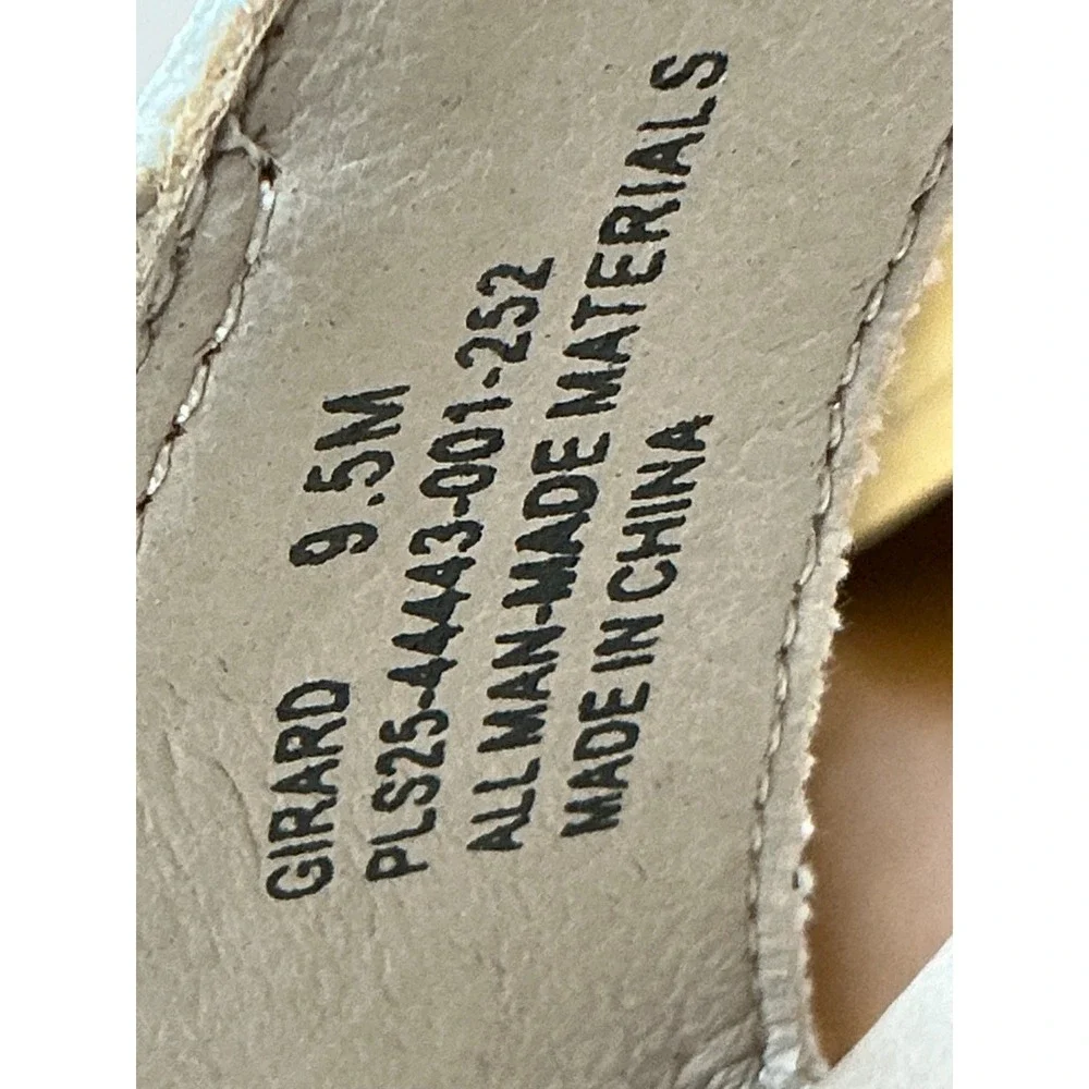 Frye and Co Girard Platform Sandals Womens 9.5 Taupe New Studded Clog Heel